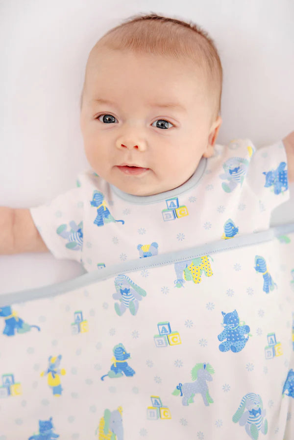 TBBC | Baby Buggy Blanket - Cuddle Up Cutie/Buckhead Blue