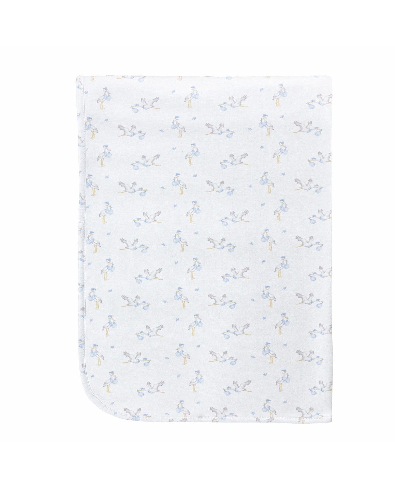 Baby Club Chic | Blue Tiny Storks Blanket
