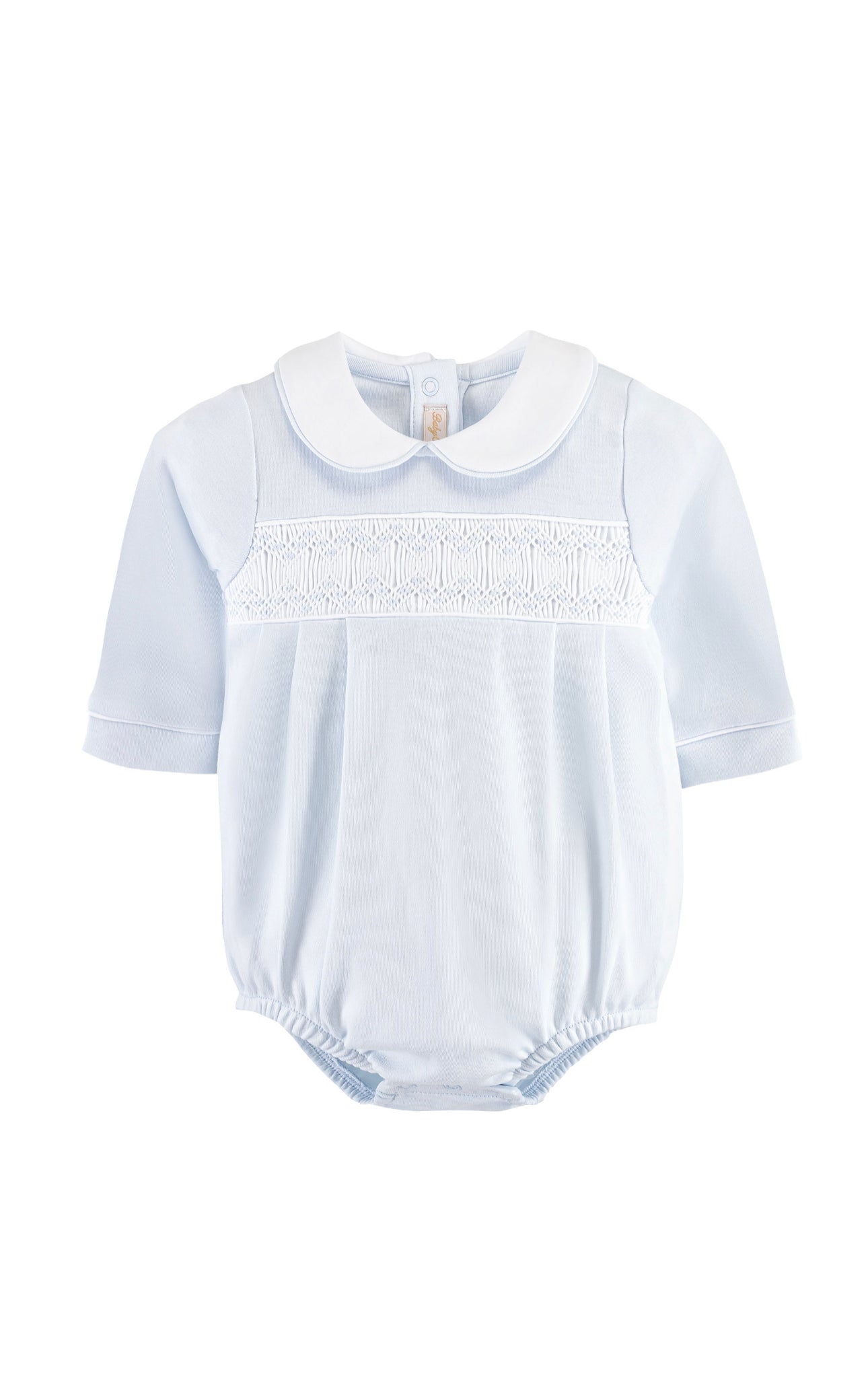 Baby Club Chic | Blue LS Smocked Bubble