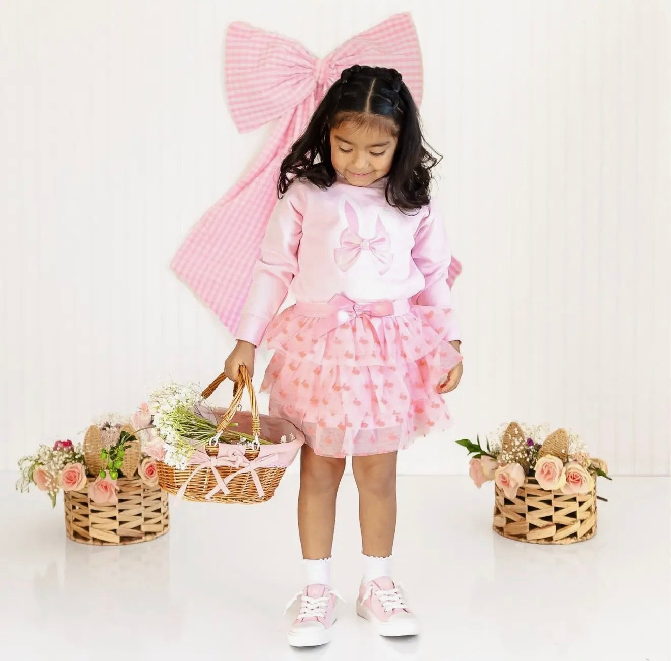 Sweet Wink | Bunny Bow Easter Sweatshirt