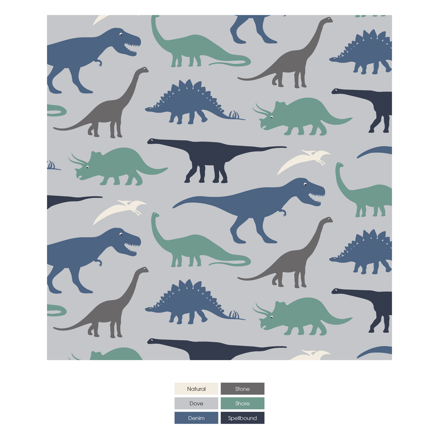 Kickee | Dove Dino Museum Pajama Set