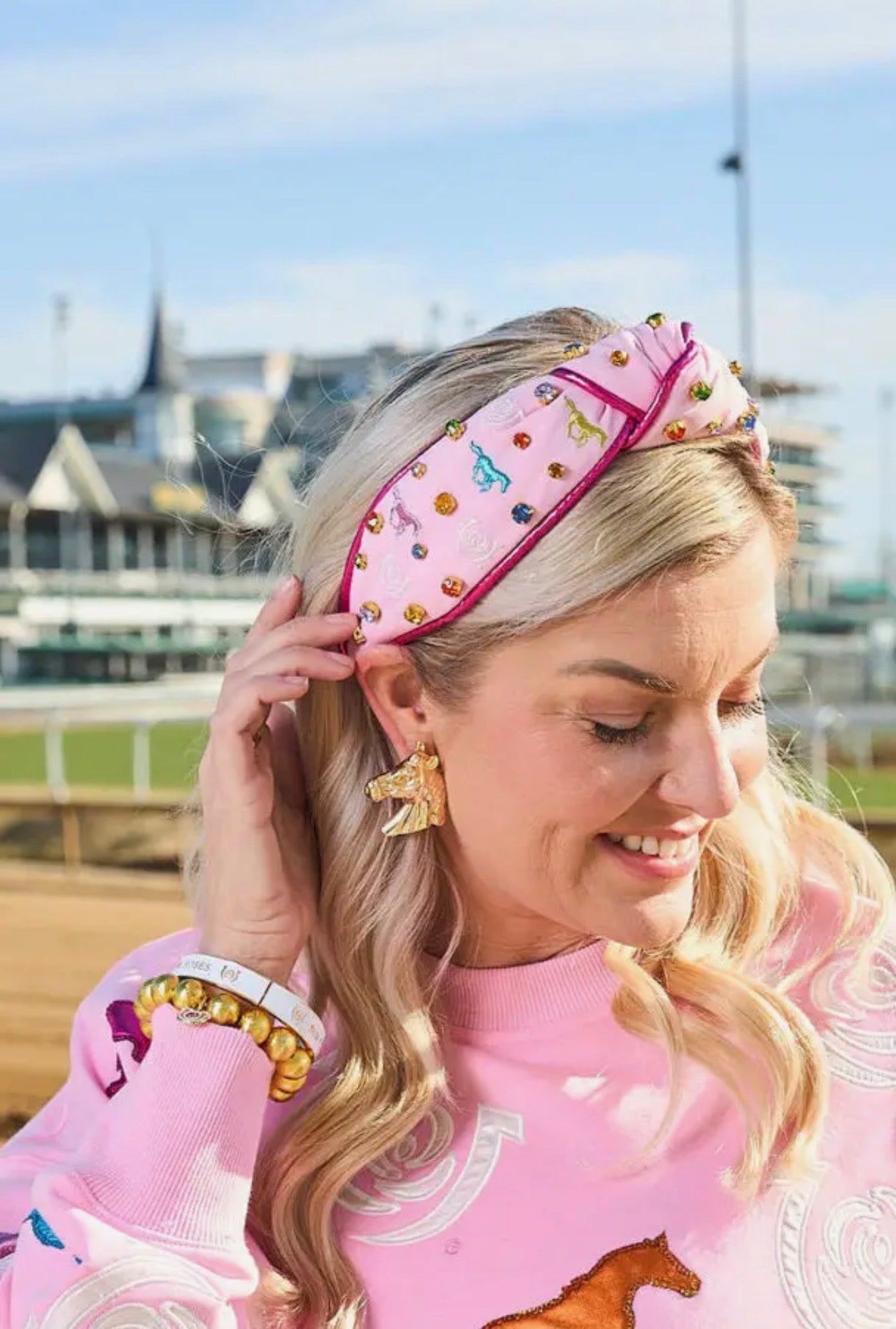 Kentucky Derby Race Horse Headband
