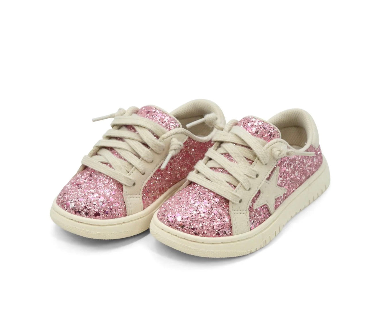 L'Amour | Kinley Glitter Star Sneaker - Pink