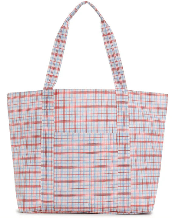 TRVL | Jumbo Tote - Classic Red Plaid