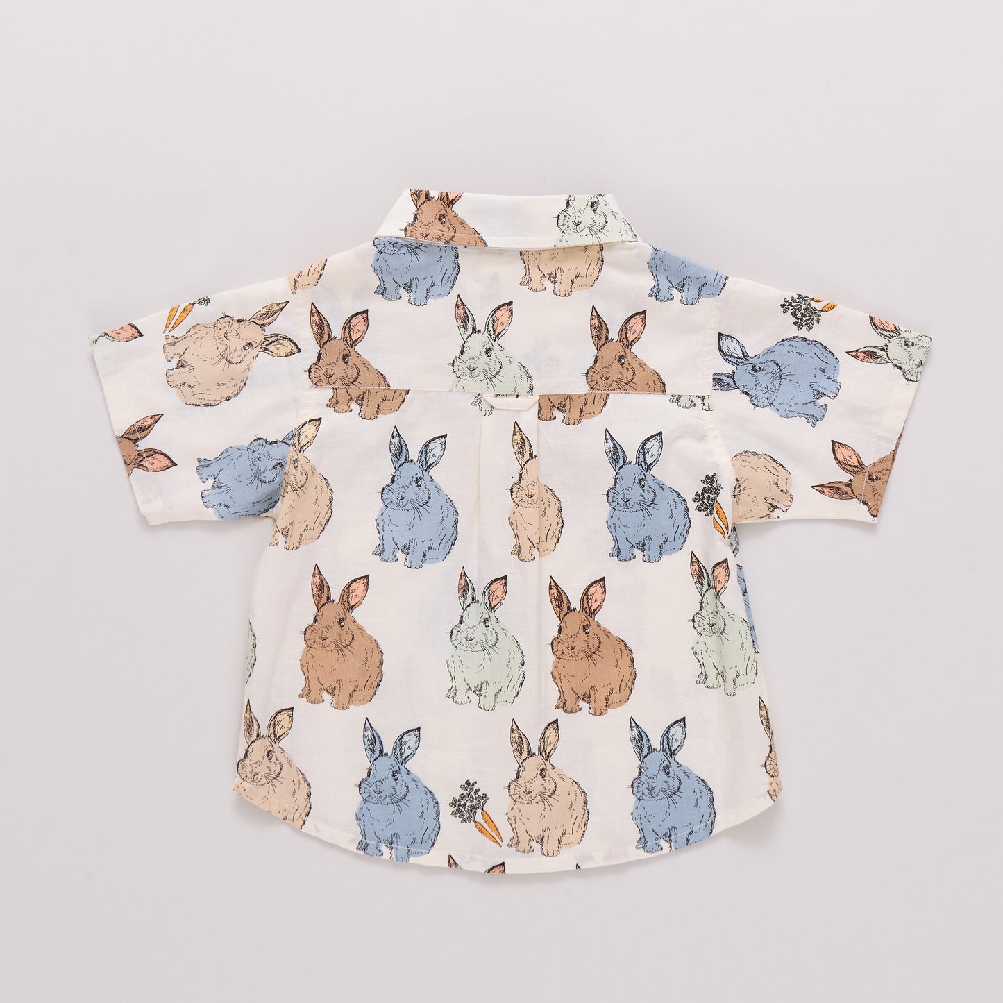 Pink Chicken | Jack Shirt - Blue Vintage Bunnies