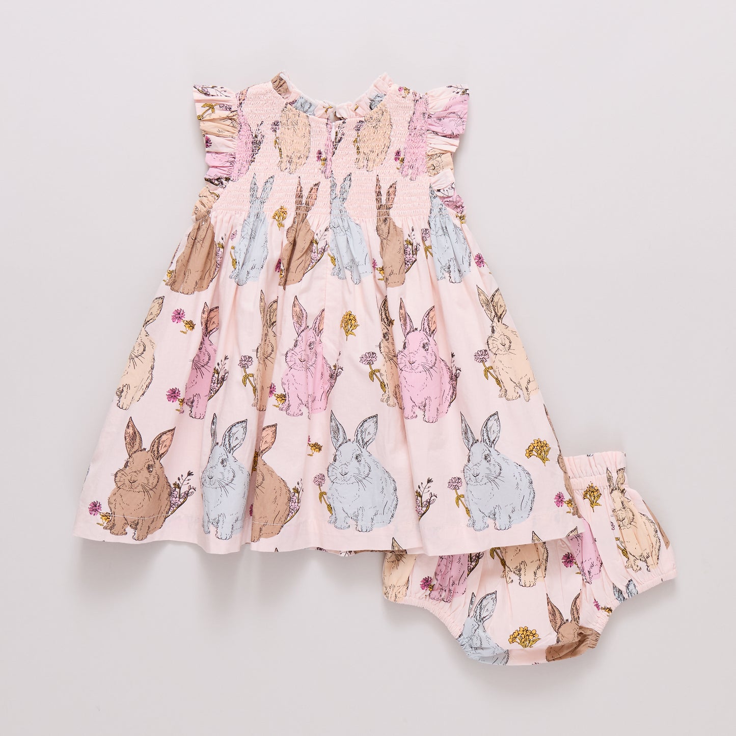 Pink Chicken | Stevie Dress Set - Vintage Bunnies
