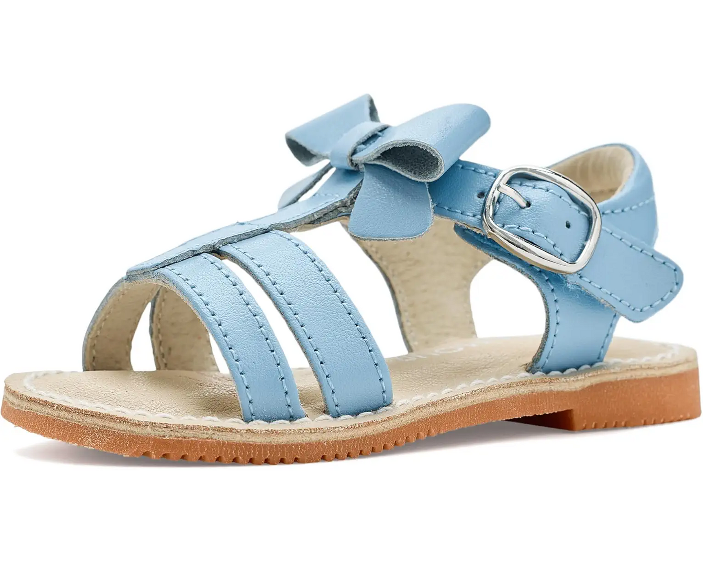 L'Amour | Janie Bow Strap Sandal - Bluebell Blue