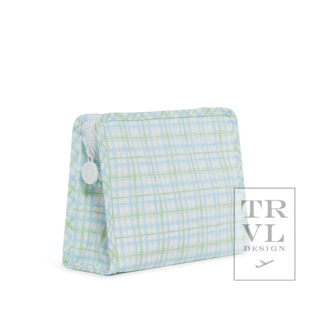 TRVL | Roadie Large Zip Pouch - Classic Plaid Green