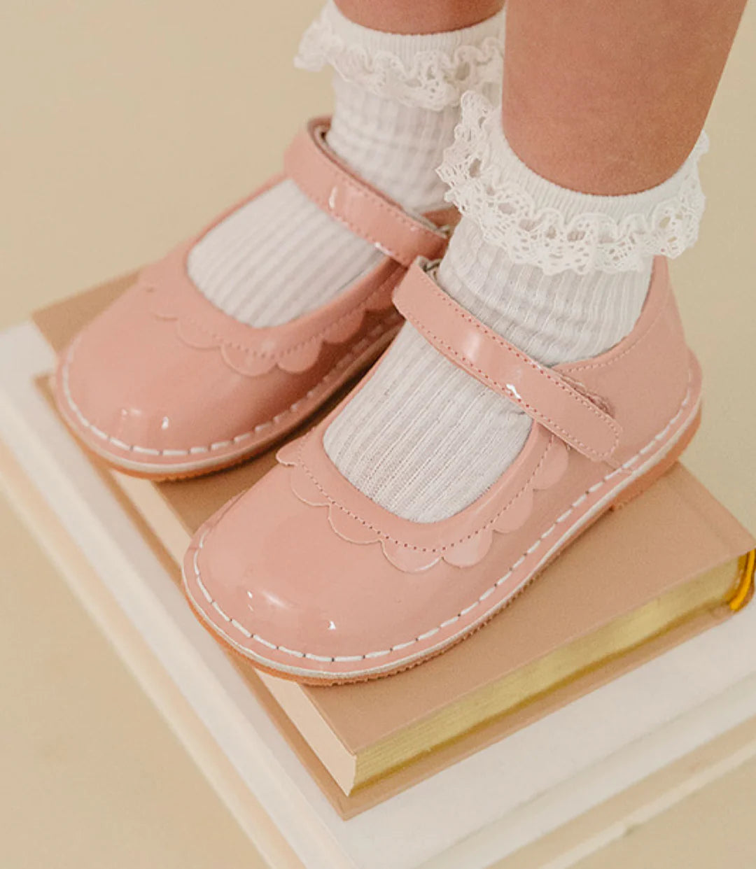 Lamour | Violette Patent Pale Rose Petal Mary Jane