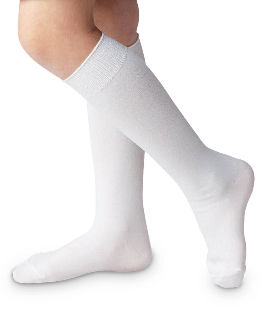 Jefferies Socks | Classic White Nylon Knee High