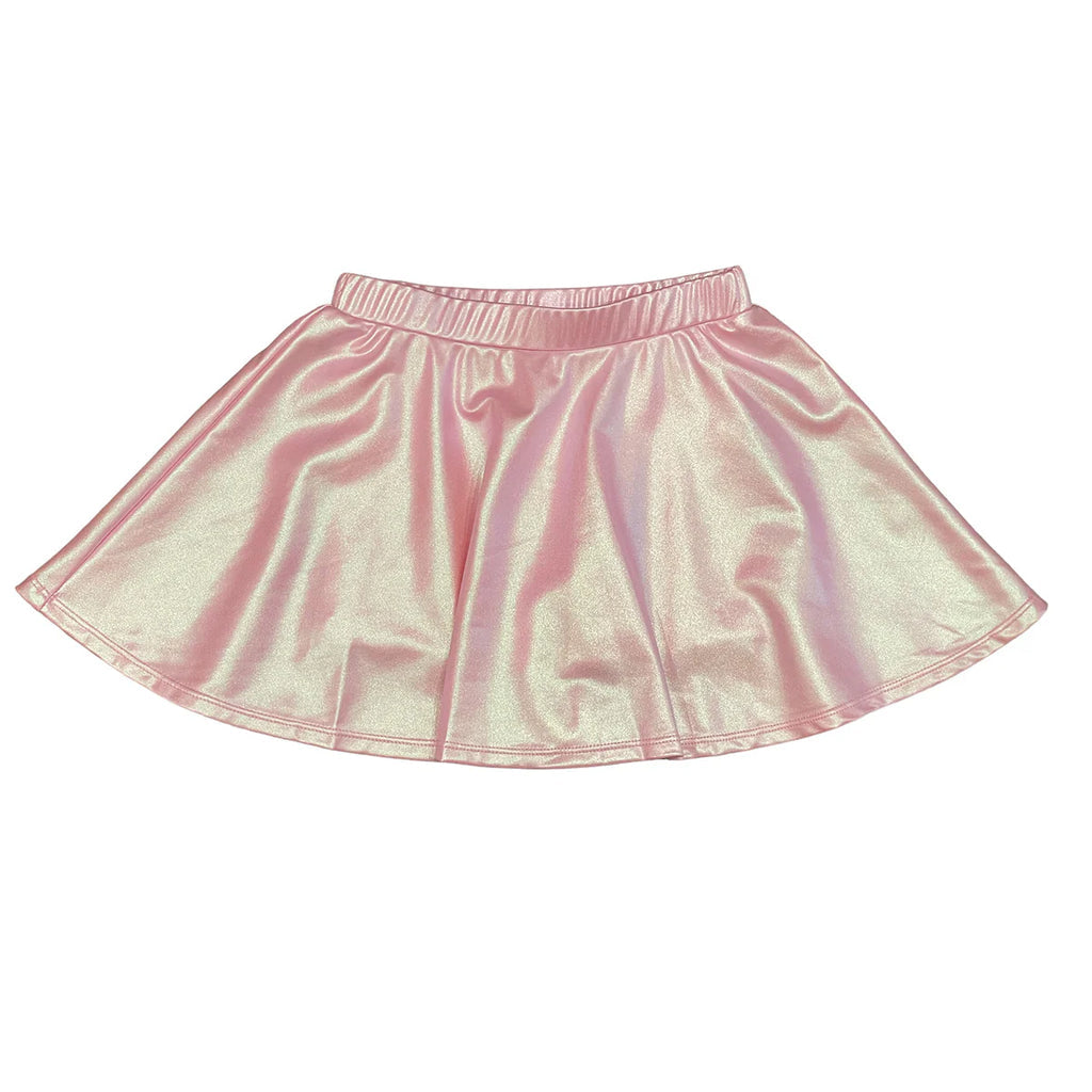 Lulu Bebe | Zoe Metallic Pink Skirt