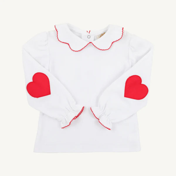 TBBC | Emma's Elbow Patch Top - Hearts