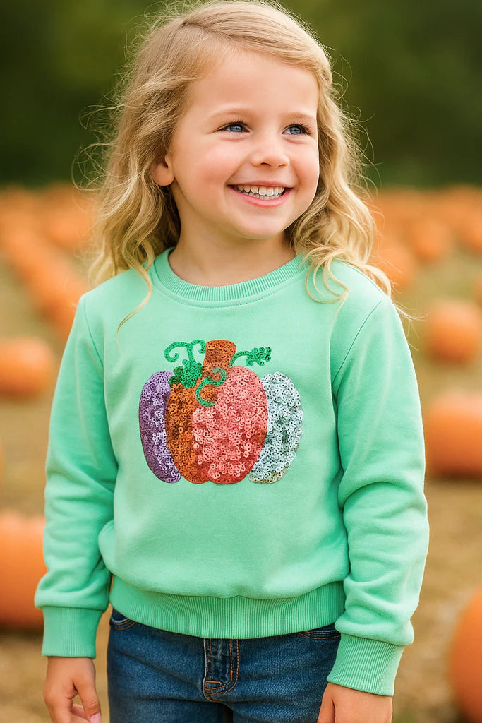 Belle Cher | Green Pumpkin Sweatshirt
