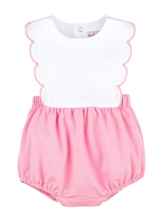 Sophie & Lucas - Classic Knit Scallop Overall Pink