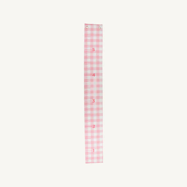 TBBC | Grow Baby Grow Chart - Sandpearl Pink Gingham