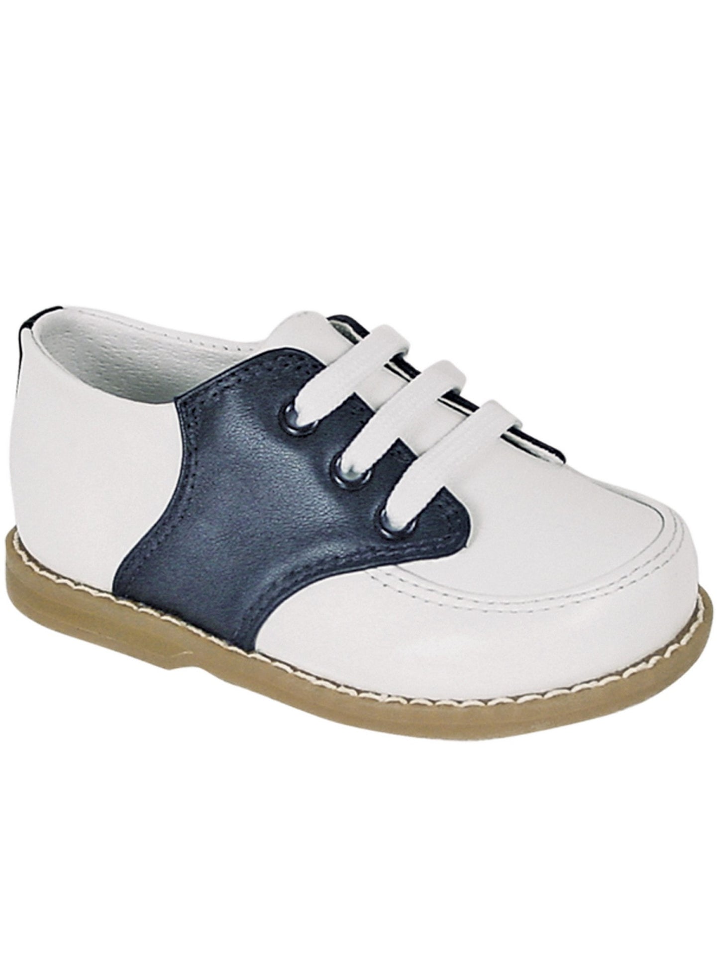 Baby Deer - Boys White/Navy Oxford