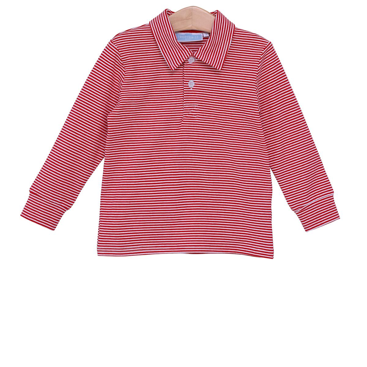 Trotter Street - Jackson Polo Red Stripe