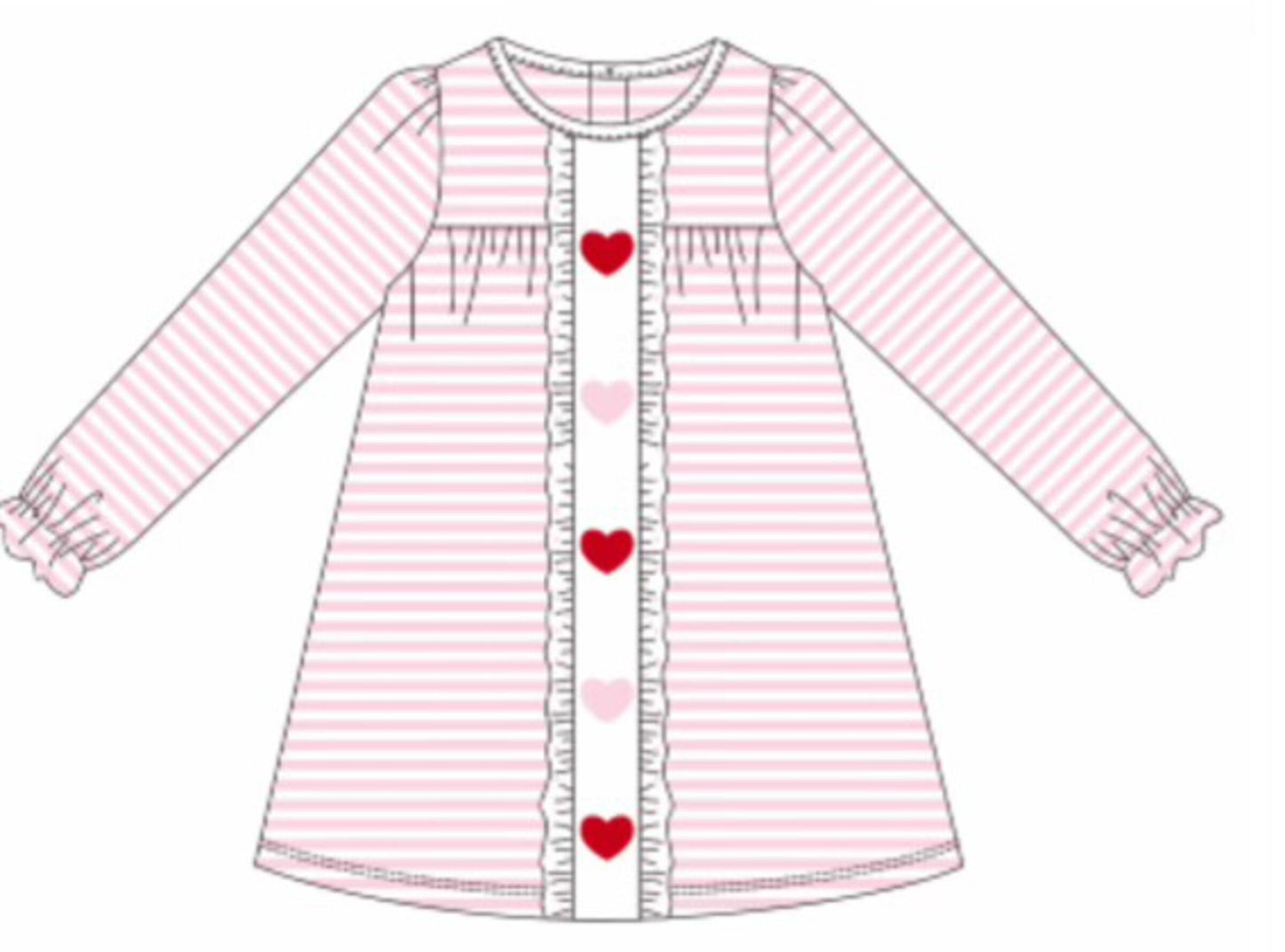 Jumping Jolly - Heart Girl Dress