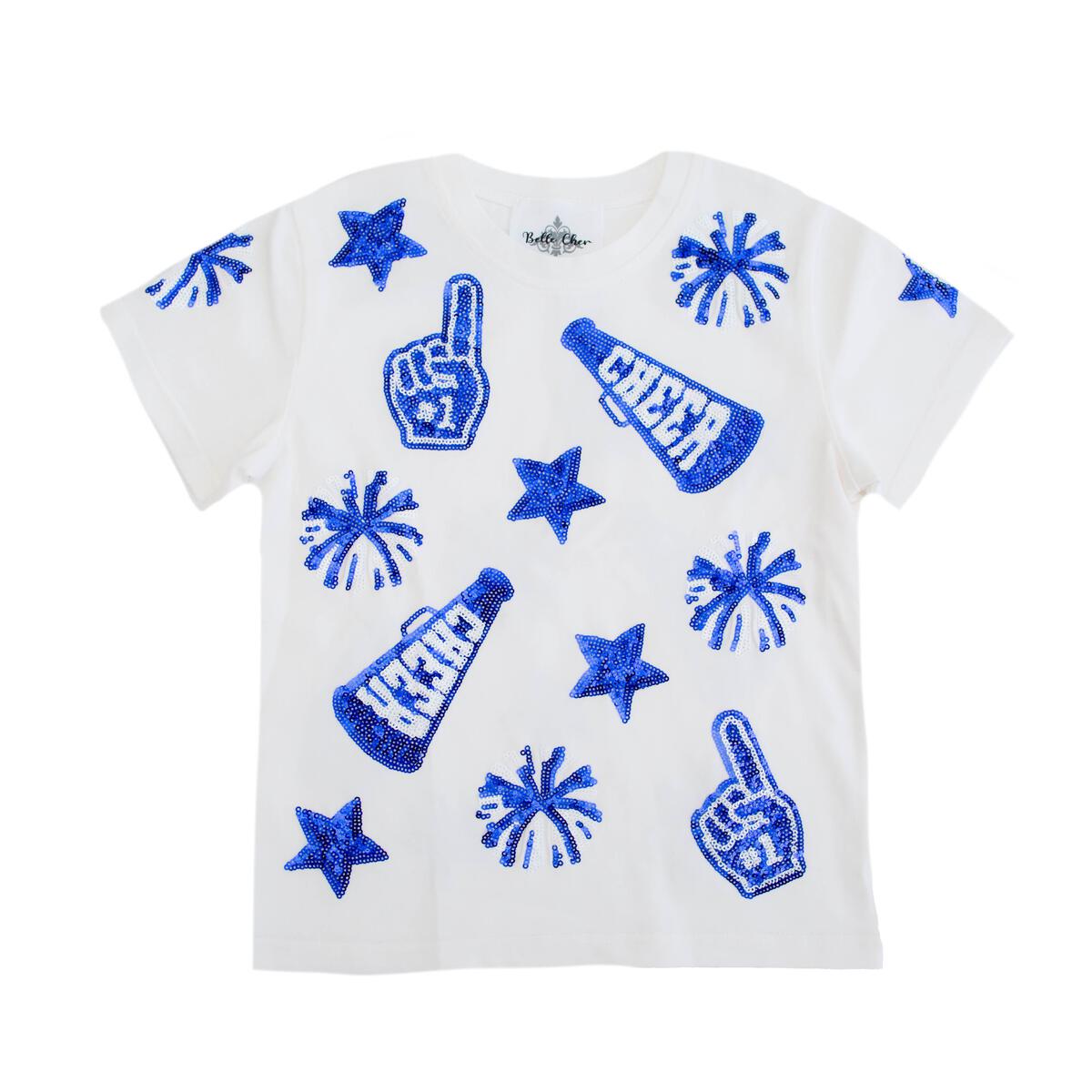 Belle Cher - Royal Blue Cheer Shirt