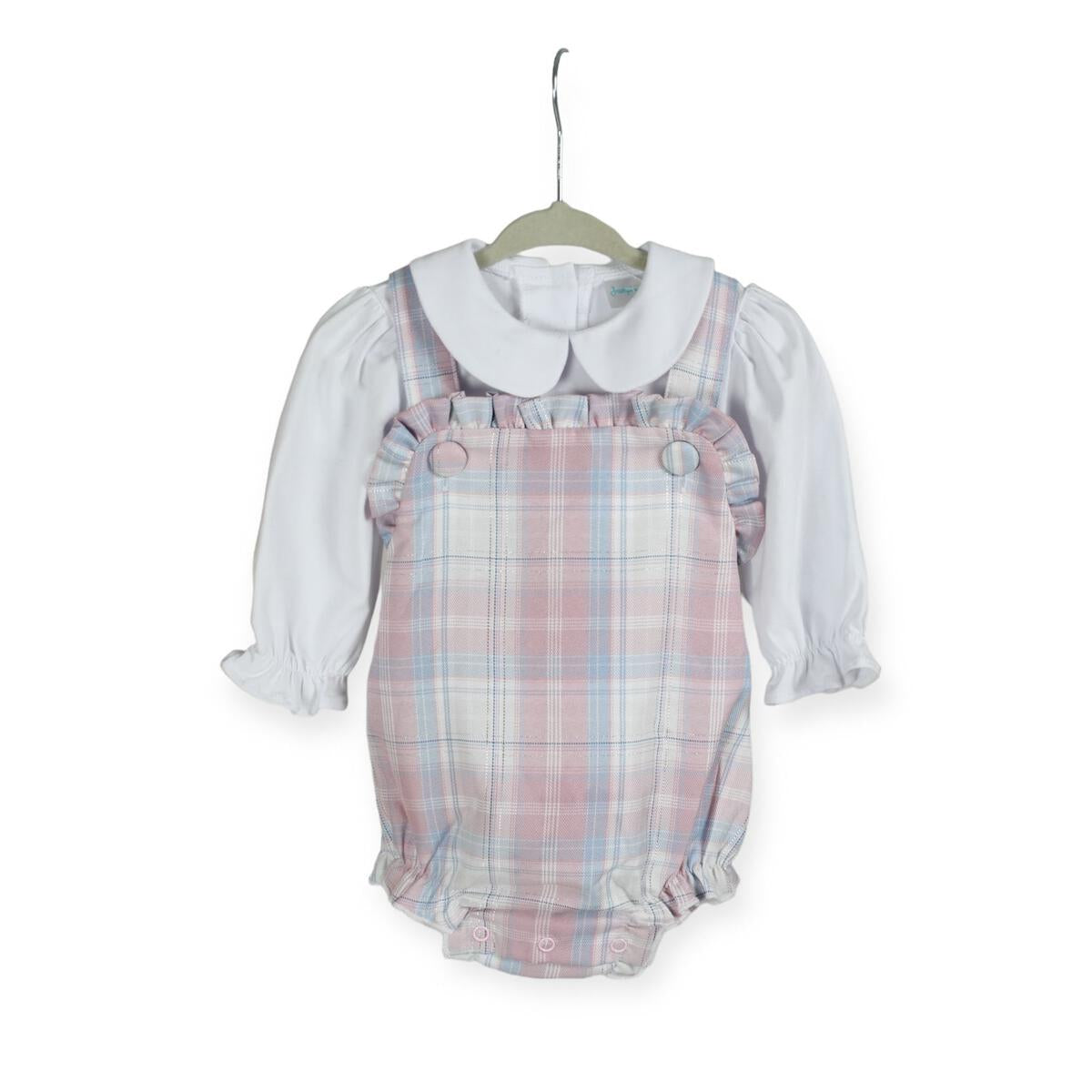 Jumping Jolly - Plaid Bow Girl Bubble Set