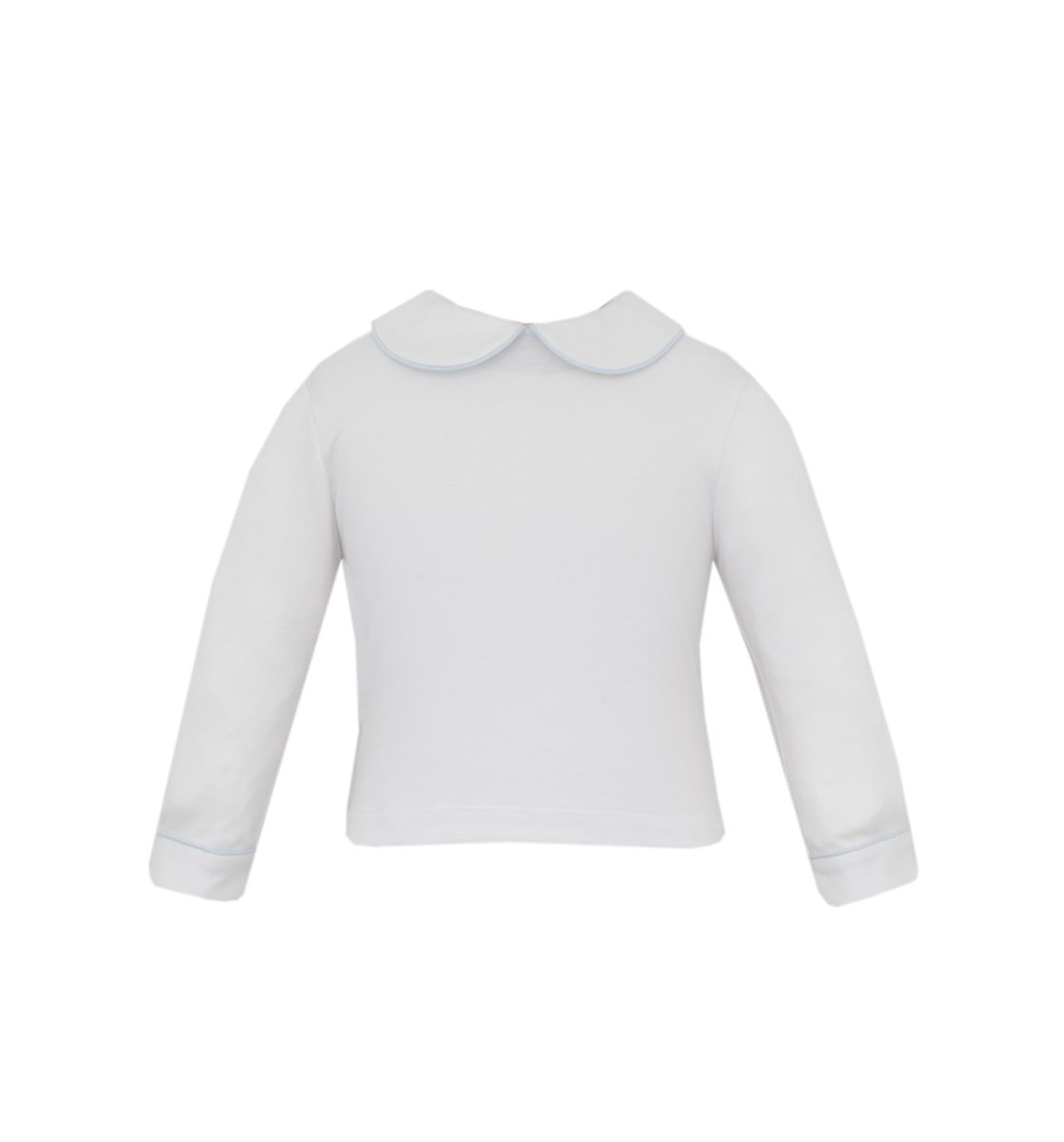 Petit Bebe | Oliver White/Blue Knit LS Shirt