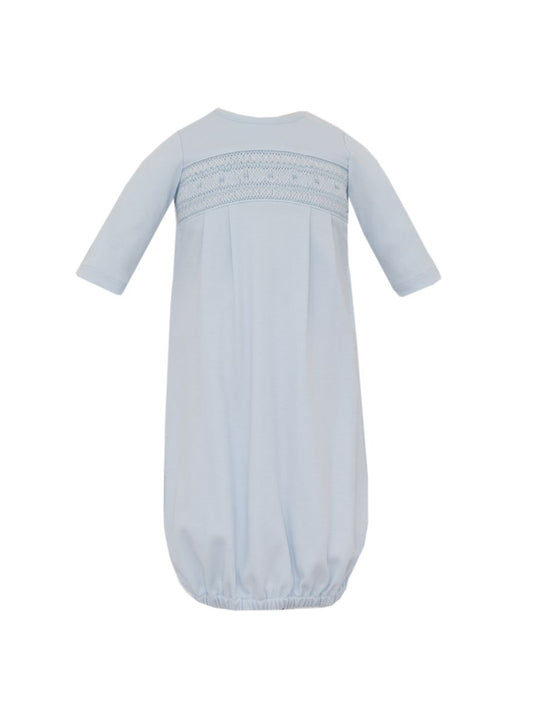 Petit Bebe | Oliver Blue Smocked Gown