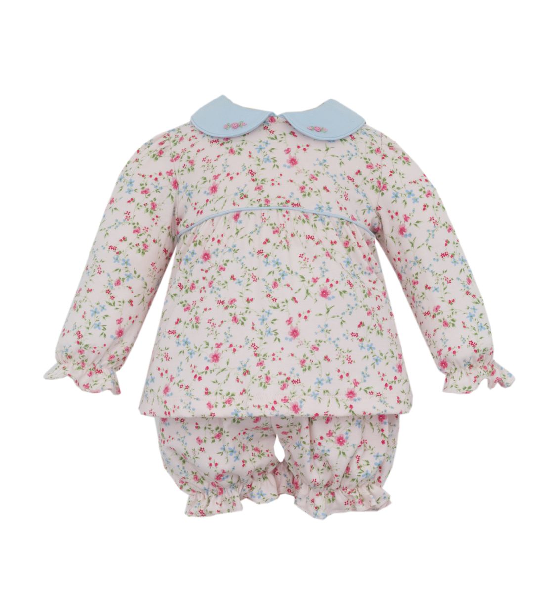 Petit Bebe | Pink Floral Bloomer Set