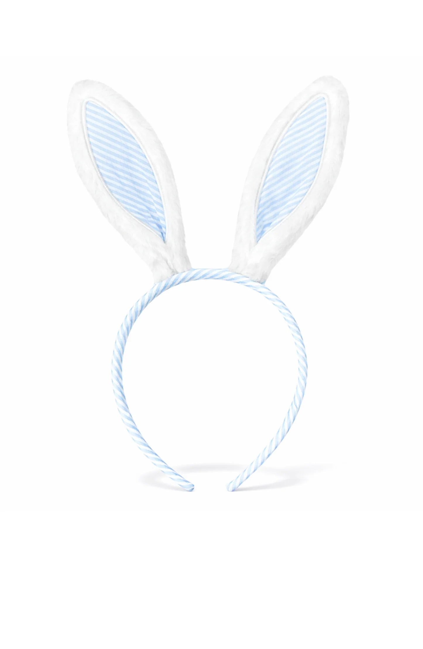 Bits & Bows | Blue Seersucker Bunny Ears
