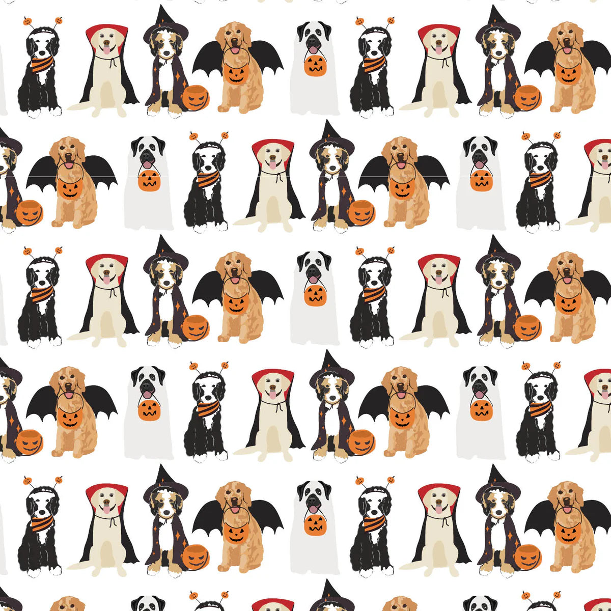 Lila & Hayes | Parker Zipper Pajama - Halloween Pups