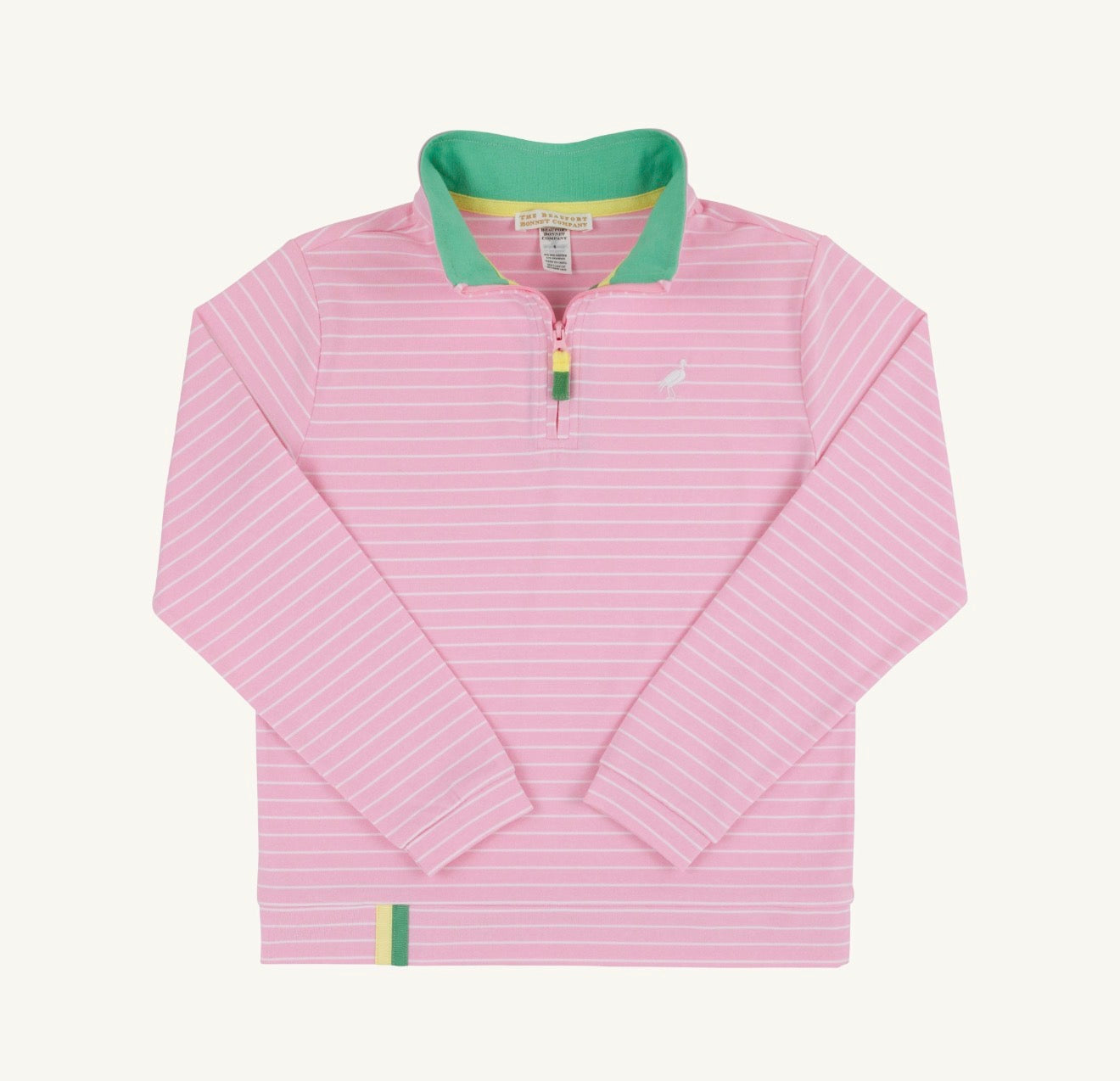 TBBC | Prepletic Hayword Half Zip - Pier Party Pink Stripe