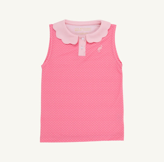 TBBC | Prepletic Preppy Polo - Romany Rose Microdot
