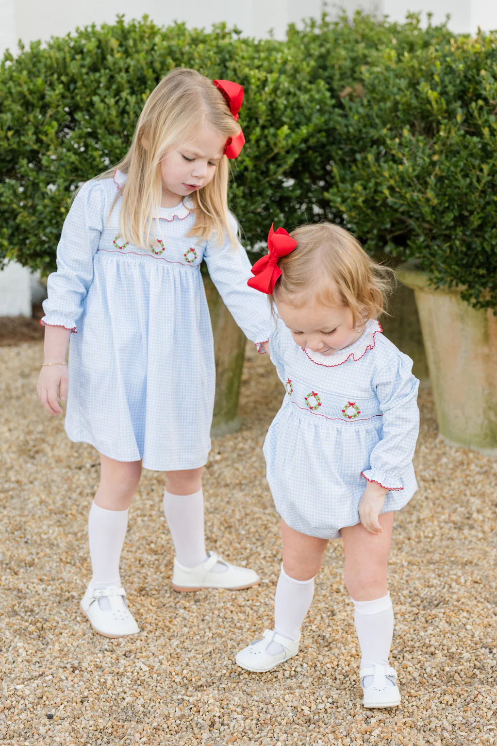 James & Lottie | Sara Smocked Wreath Dress