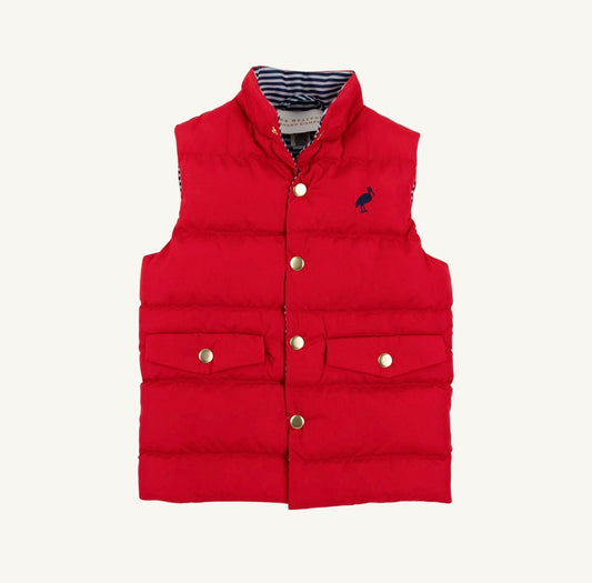 TBBC | Vaughn Vest - Richmond Red/ Nantucket Navy Stripe