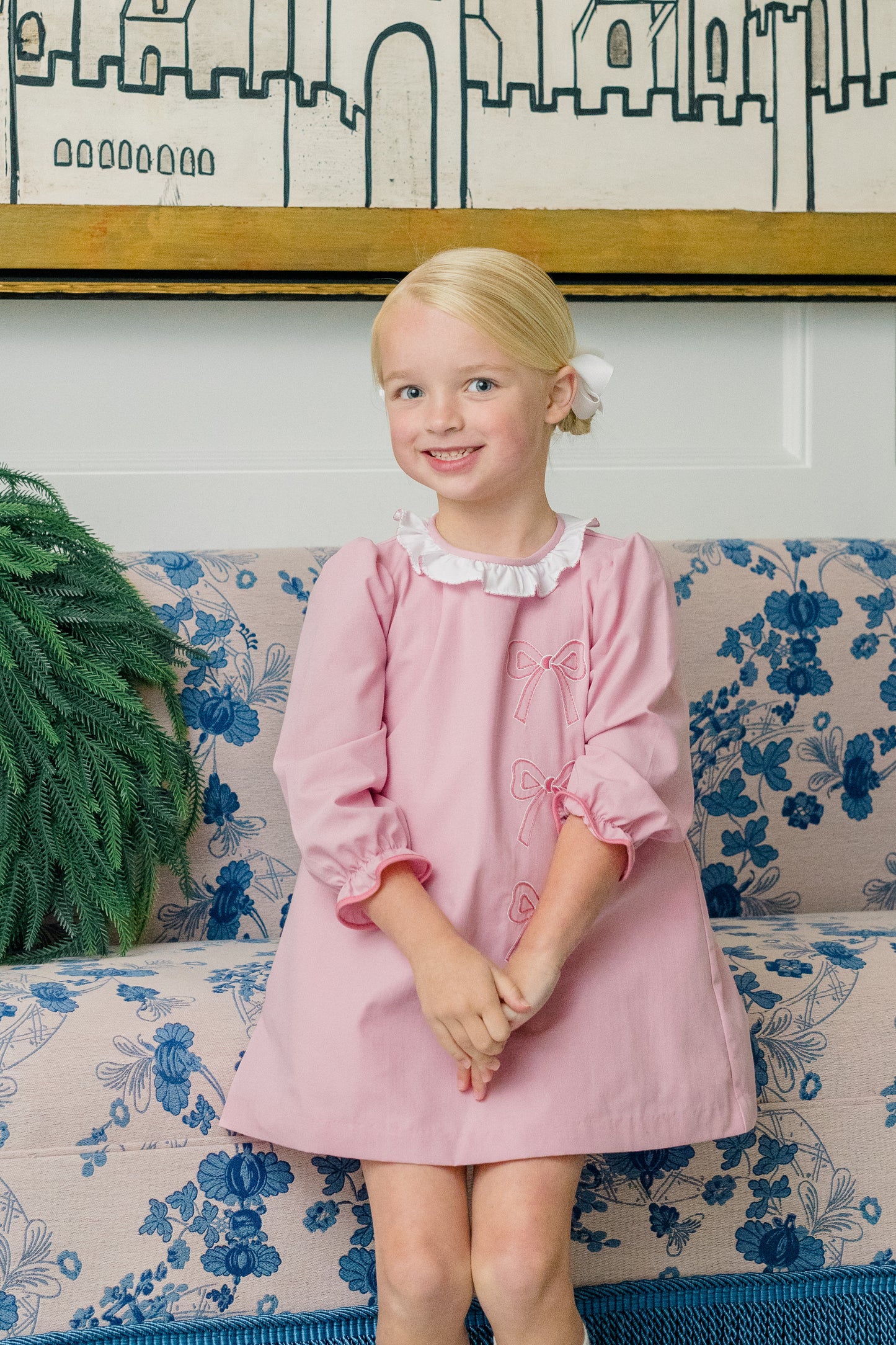 Proper Peony | Blushing Bow Dress