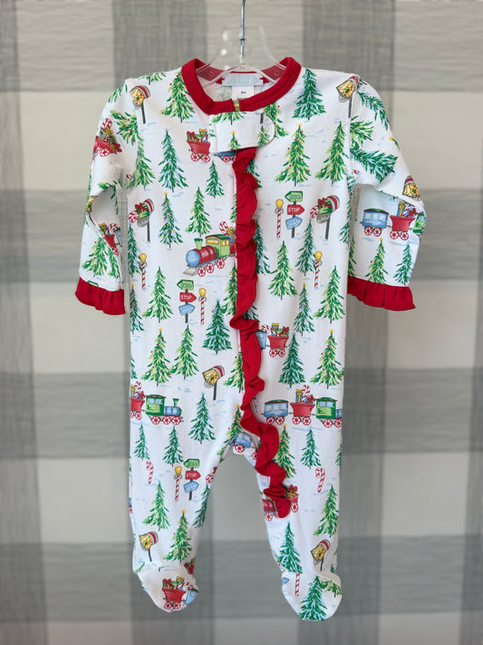 Lulu Bebe | Choo Choo Train Girl Footie
