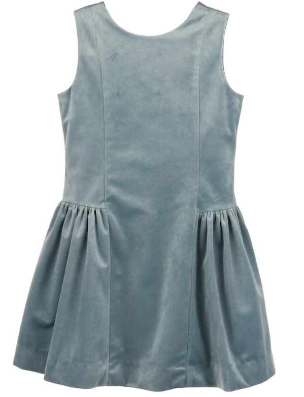 Luli & Me | Blue Deluxe Velvet Princess Dress