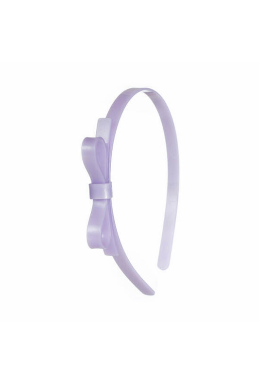 Lilies & Roses | Thin Bow Purple Headband