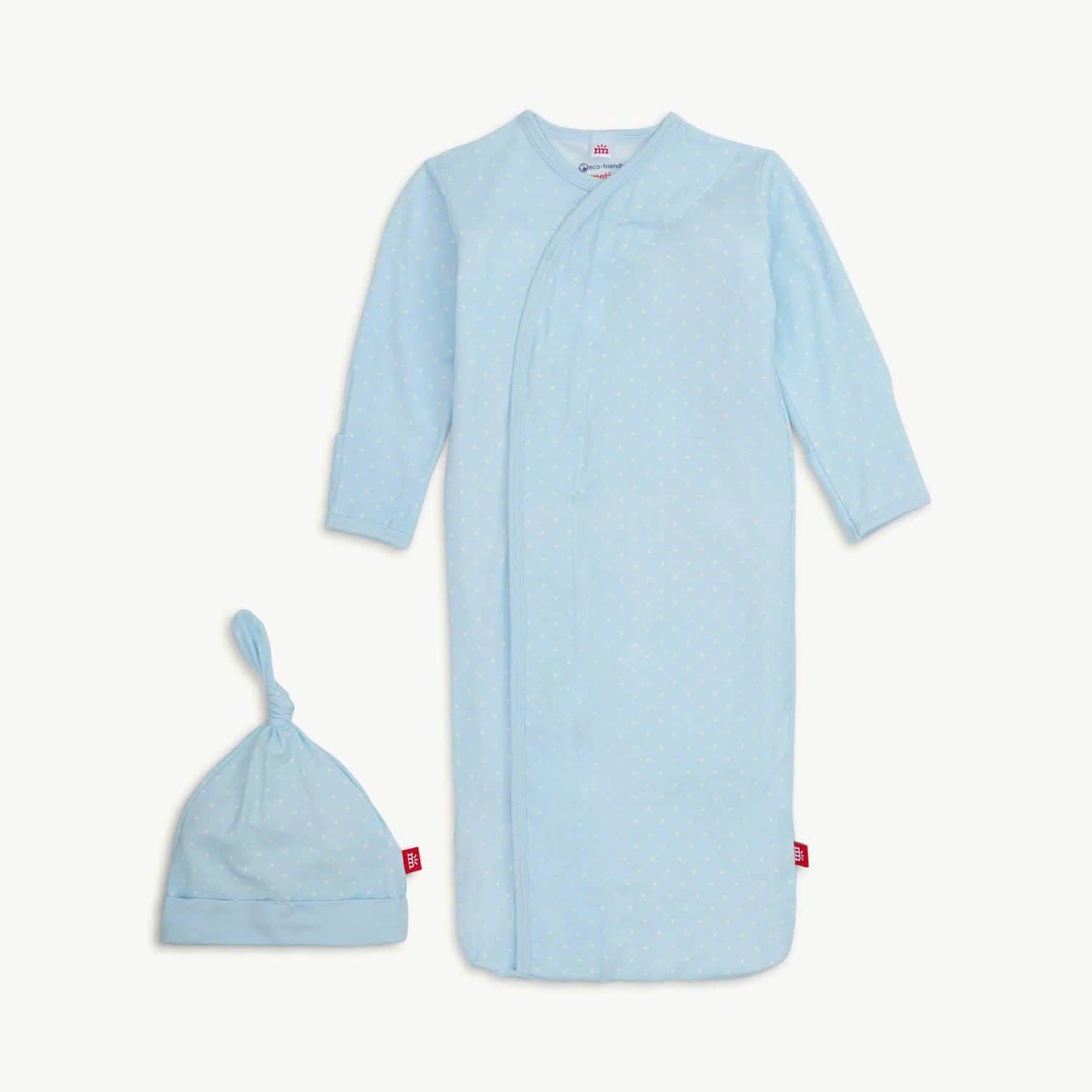Magnetic Me | Pin Dot Blue Gown/Hat Set