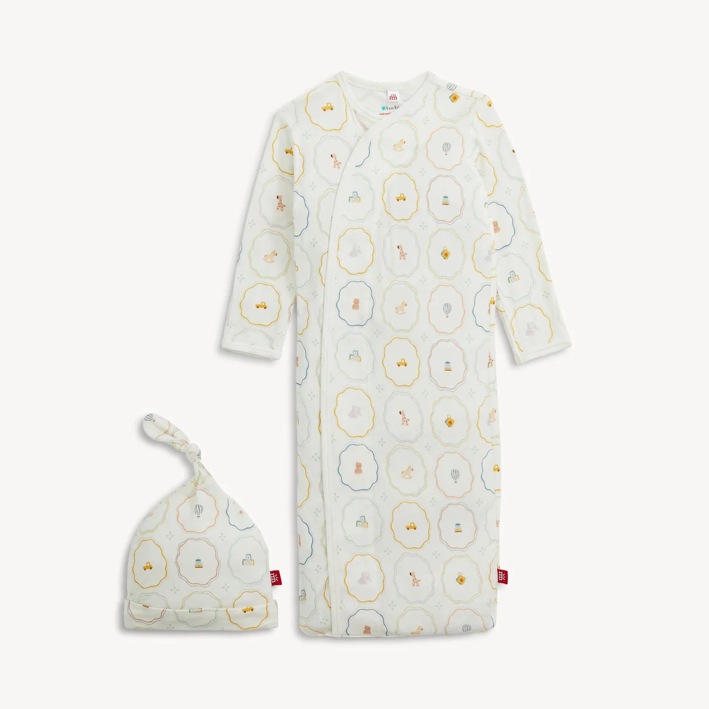Magnetic Me | Nursery Magic Cream Gown + Hat Set