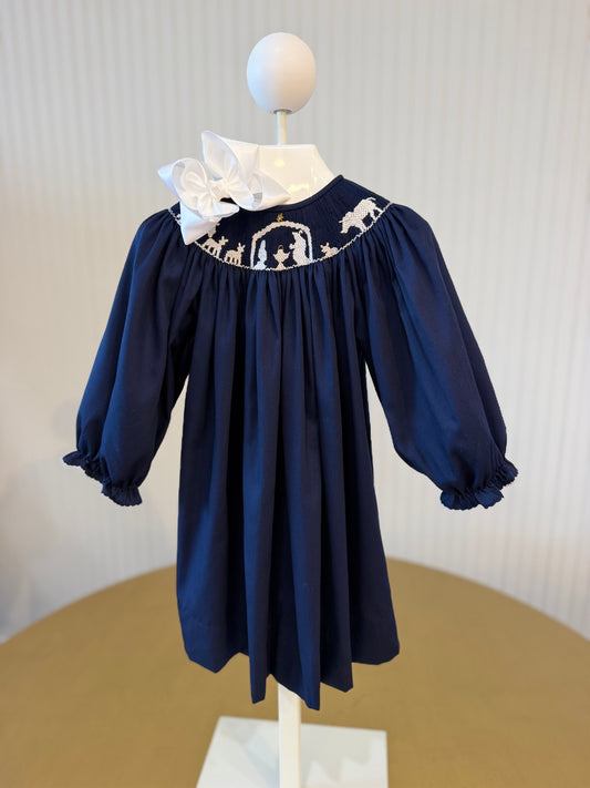 Lulu Bebe | Nativity Smocked Bishop