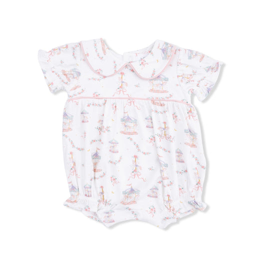 Angel Dear | Carousel with Bows Classic Puff Sleeve Babydoll Bubble