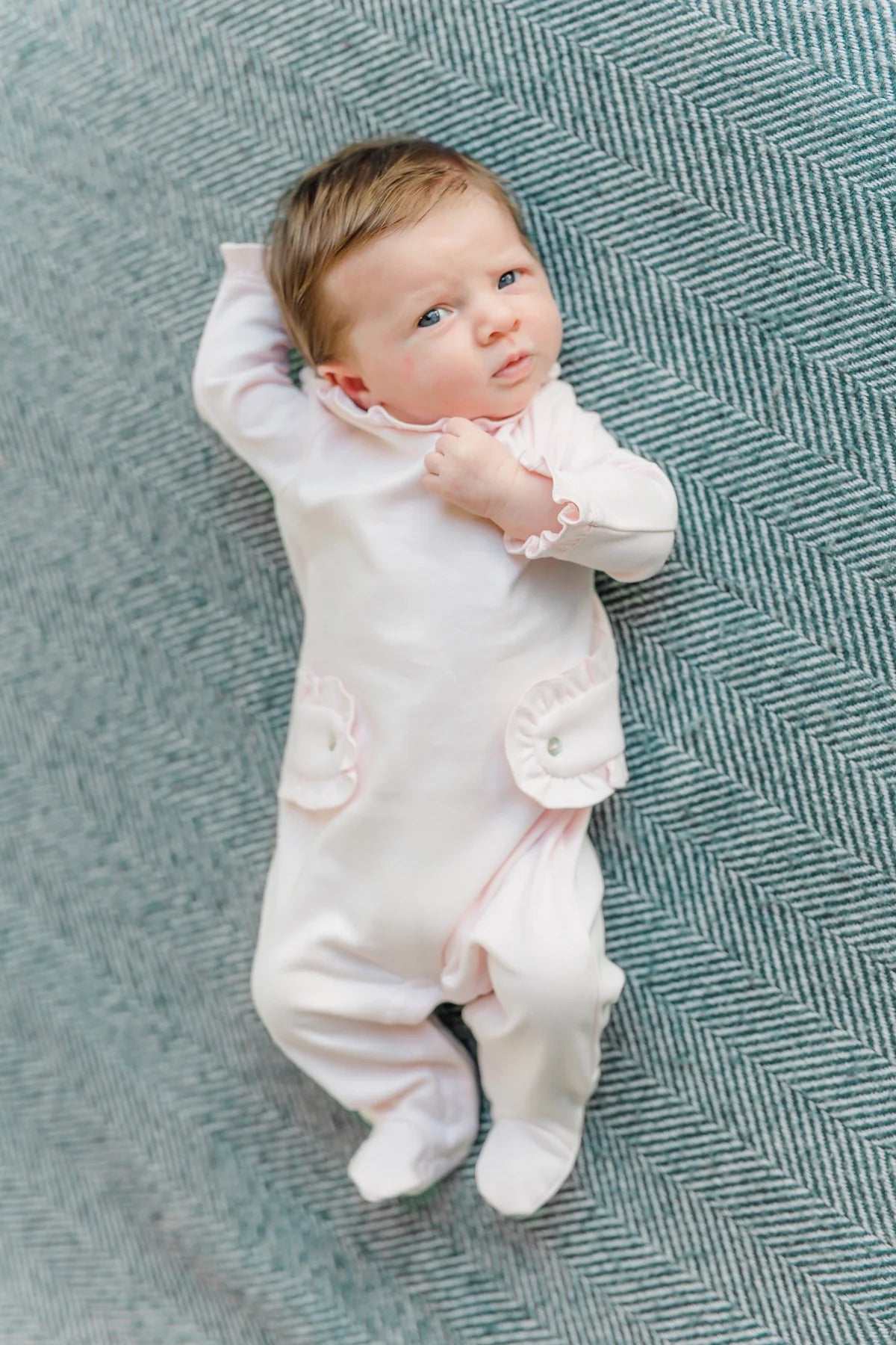 Lila & Hayes | Lucy Pima Cotton Romper - Light Pink