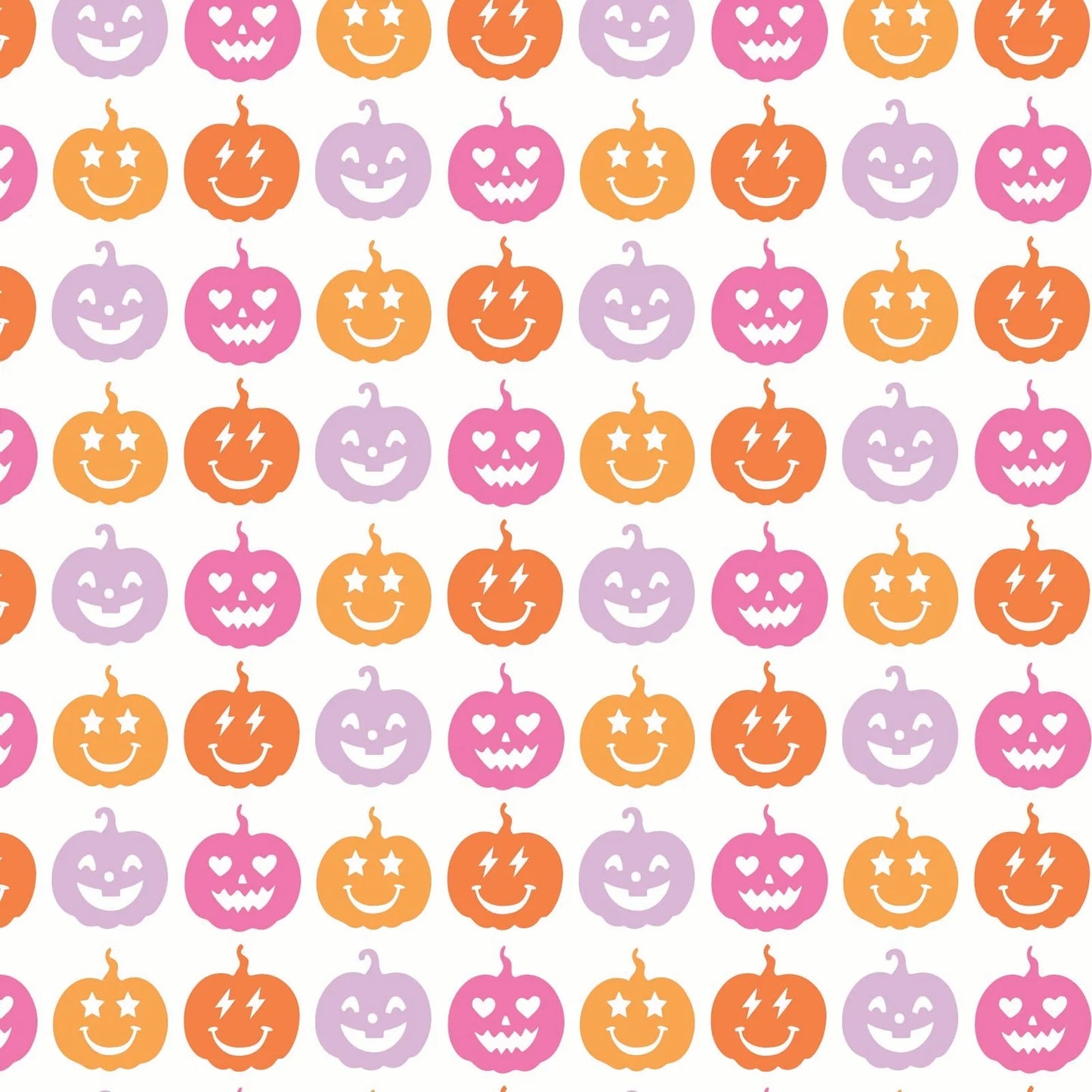 Lila & Hayes | Alden Girls' Pima Cotton Pajama Pant Set - Preppy Pumpkins Bright