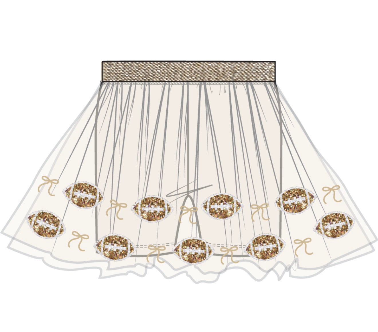 Angel Dear | Football Tutu w/ Bike Shorts