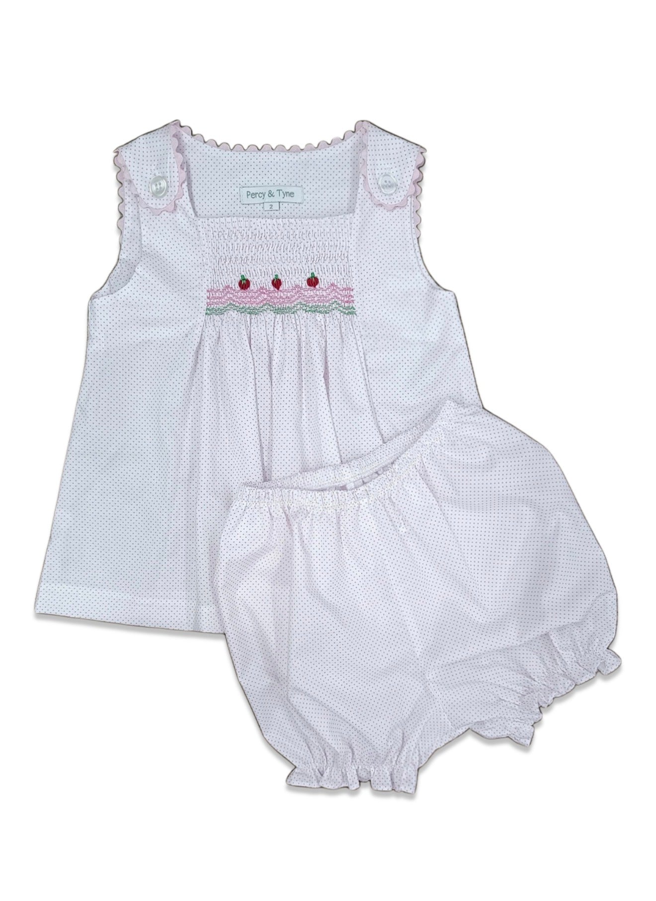 Percy & Tyne | Shelley Bloomer Set - Strawberry