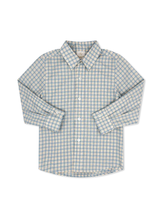 Lullaby Set | Brees Button Down - Sturbridge Plaid