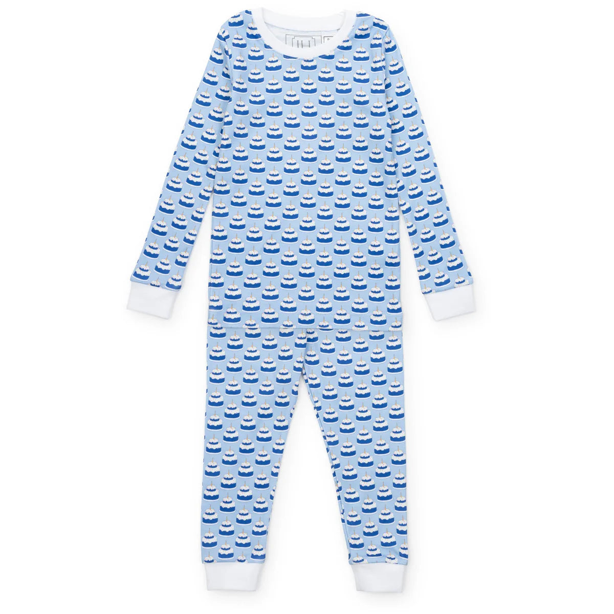 Lila & Hayes | Grayson boys Pajama Pant Set - Birthday Cake Blue