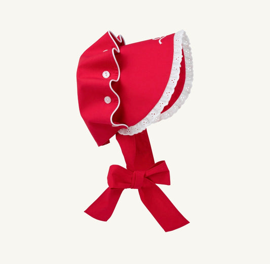 TBBC | Bellefaire Bonnet - Richmond Red & Bow