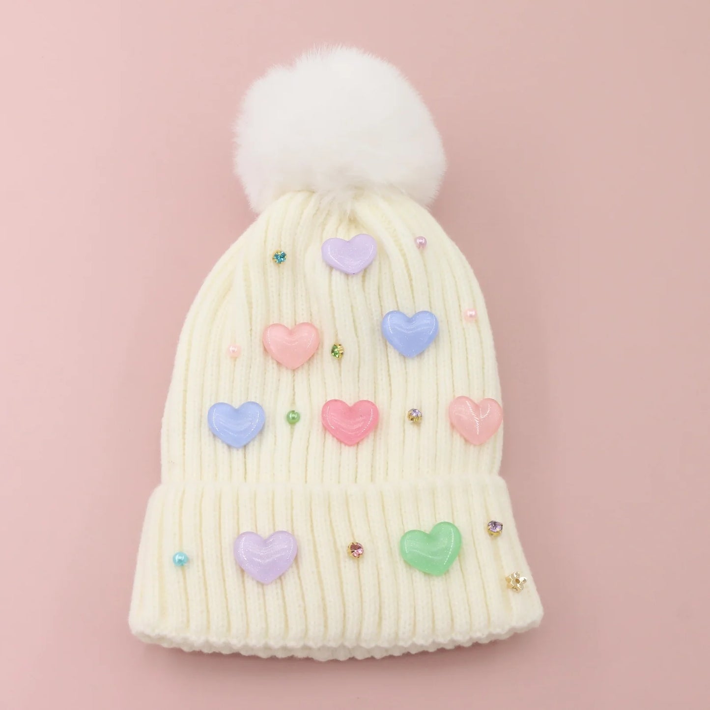 Poppyland | Multi Heart Beanie