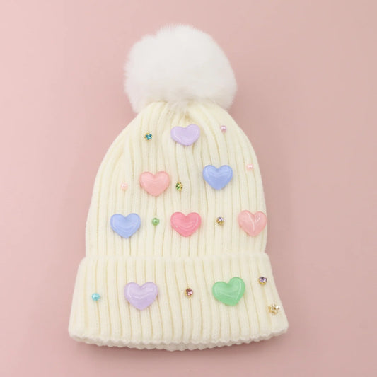Poppyland | Multi Heart Beanie